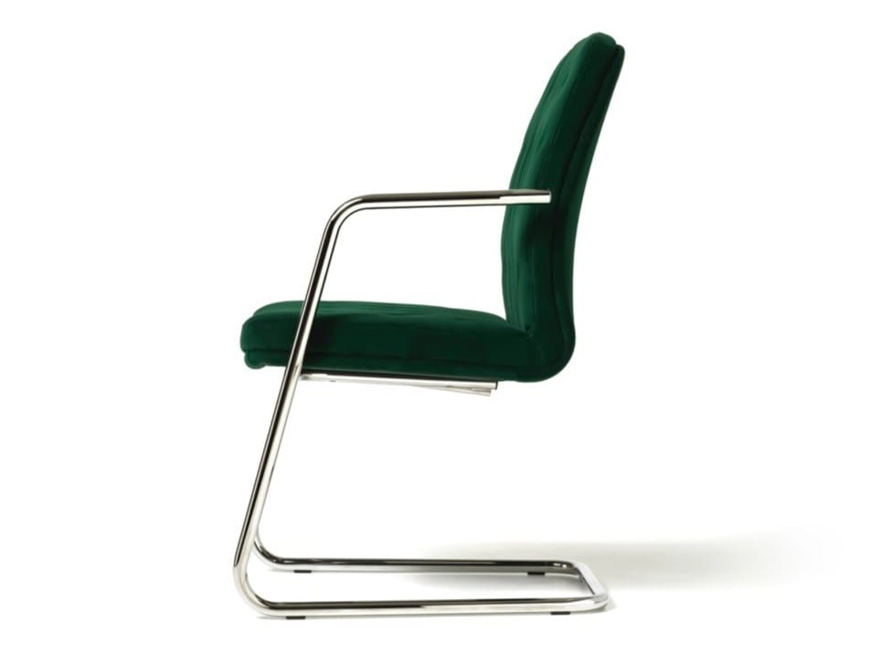 Тканевый консольный стул с подлокотниками для залов ожидания Diemme Артур ARCH-00087687 - Вид №1