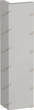 XL549902222 X-Large Доборная планка для шкафчика X-Large Белый глянцевый декор Duravit