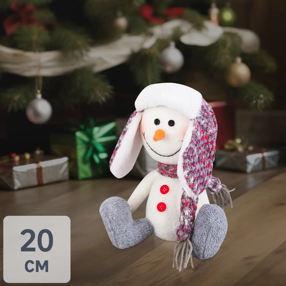 Декоративная фигура «Снеговик в шапке», 20 см 82193497 STLM-2189569 Santreyd 