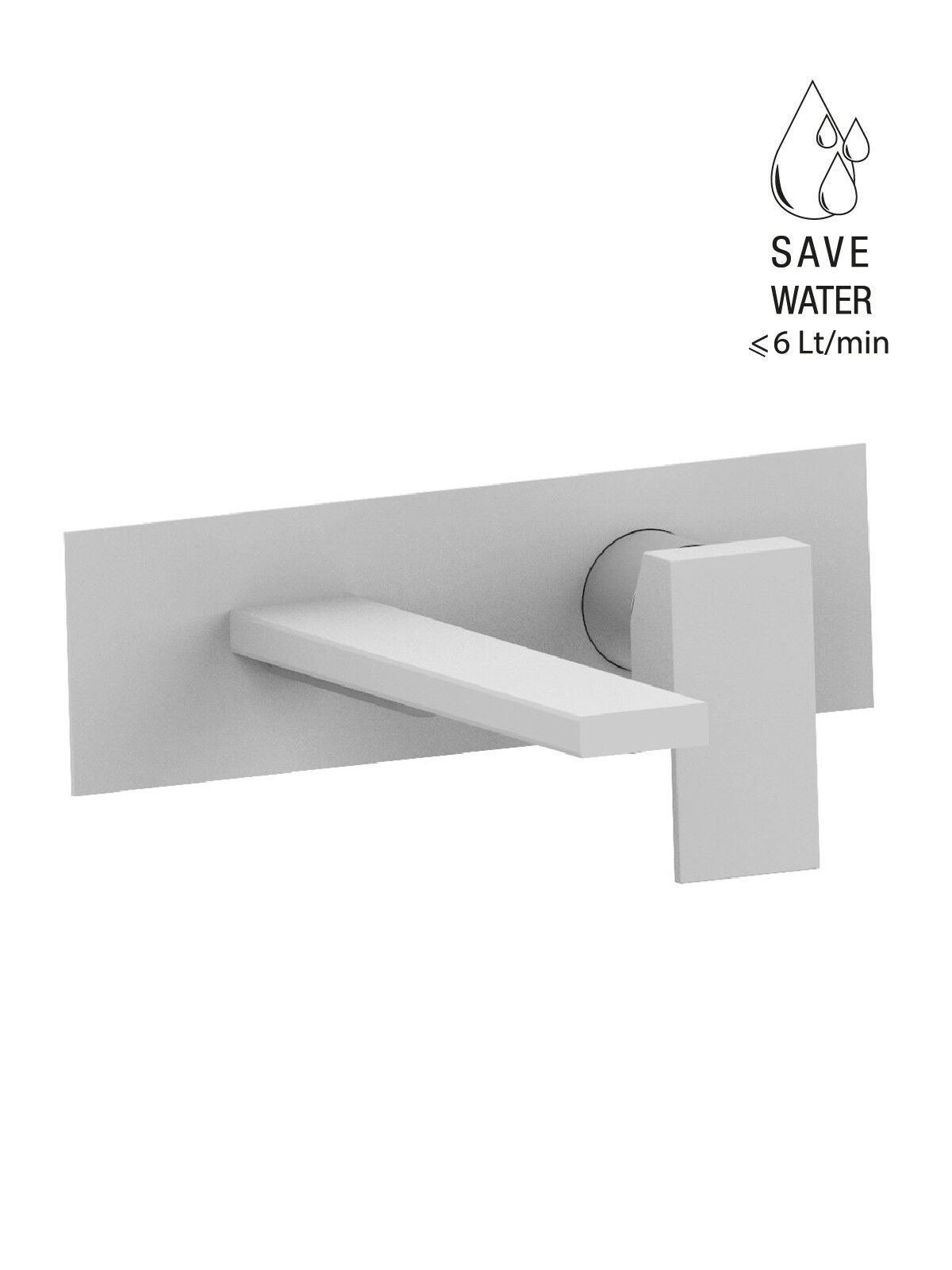 Настенный смеситель для раковины с пластиной без слива Rubinetterie Frattini Vita Due ARCH-00054452 - Вид №34