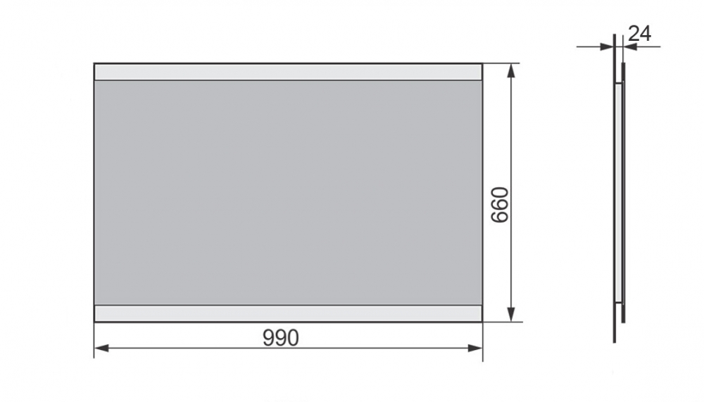 zkOTT.100-11 Зеркало Velvex Otto Santreyd - Вид №2