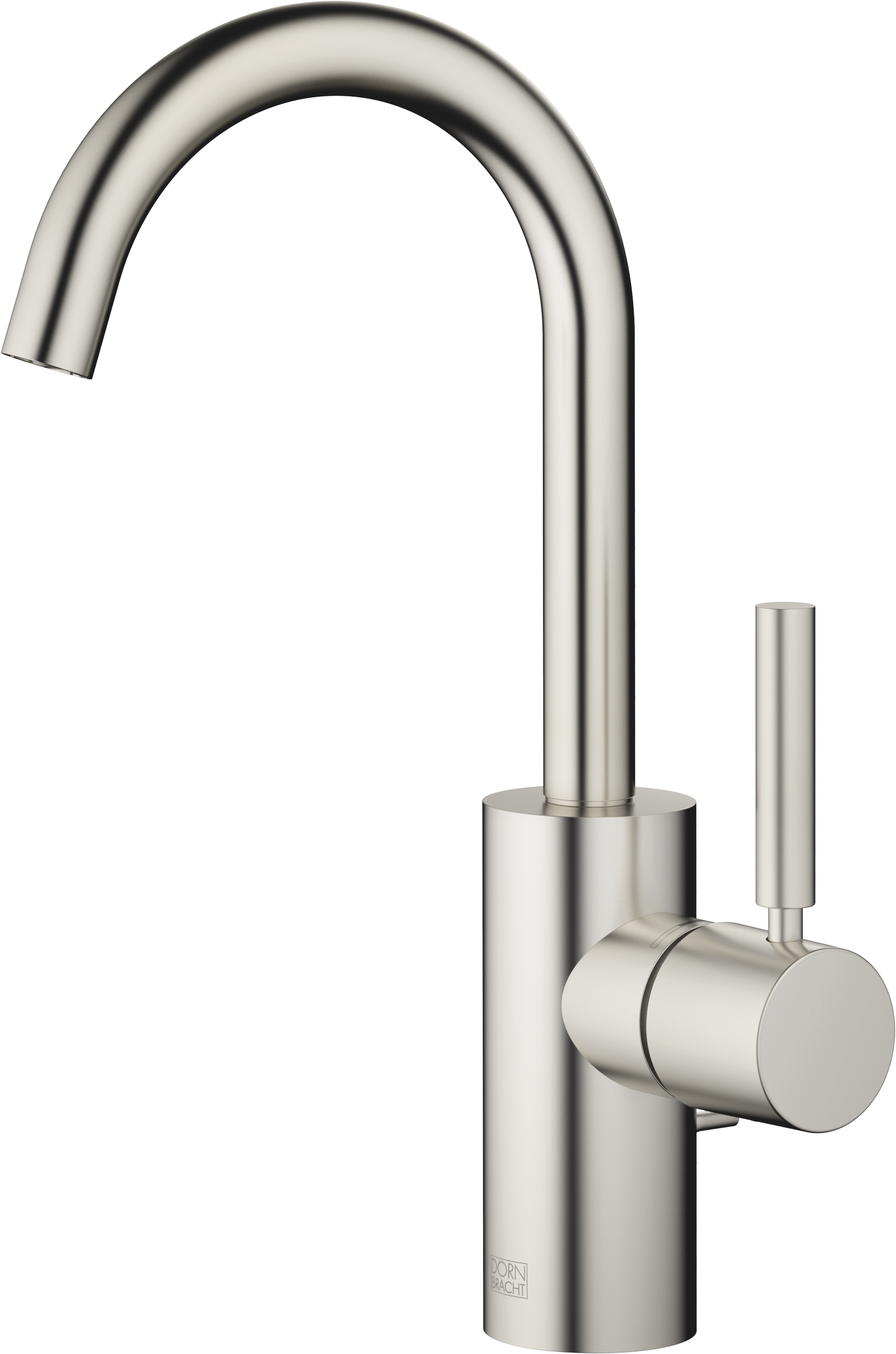 МЕТА Смеситель для раковины, однорычажный, с донным клапаном - матовая платина 33510661-06