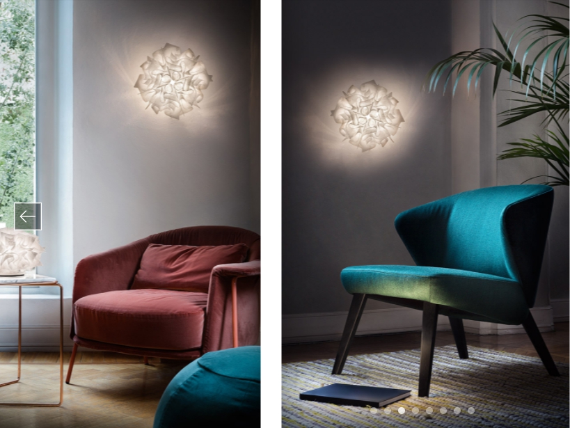 Slamp VEL78PLF0001BW000 VELI светильник настенно-потолочный 112545 - Вид №1