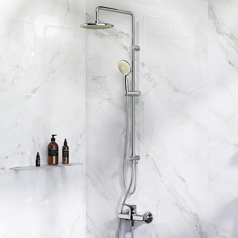 F40885A24 набор: душевая система смеситель д/душа хром шт. AM.PM X-Joy 