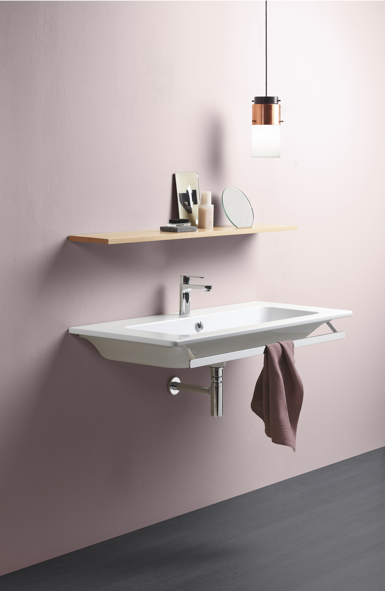 8824111 Подвесная раковина настенная овальная GSI ceramica City белая - Вид №4