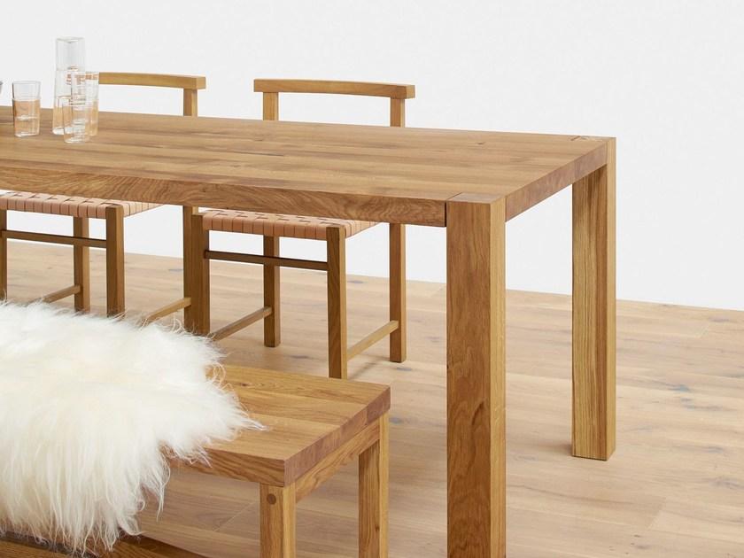 e15 Прямоугольный дубовый стол в стиле модерн на контракт  Ta22  - Вид №4