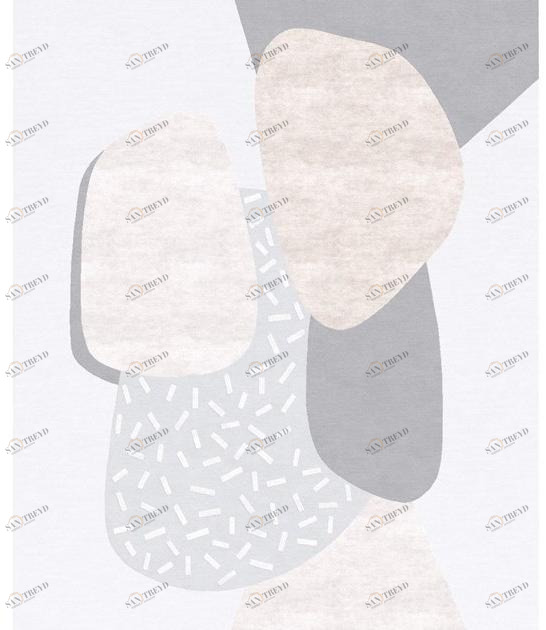 Tapis Rouge Прямоугольный коврик ручной работы из шерсти и шелка Abstraction Tr1745