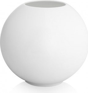 1046305 Dibbern Ваза сферическая Dibbern "Белый декор" 14см Фарфор костяной