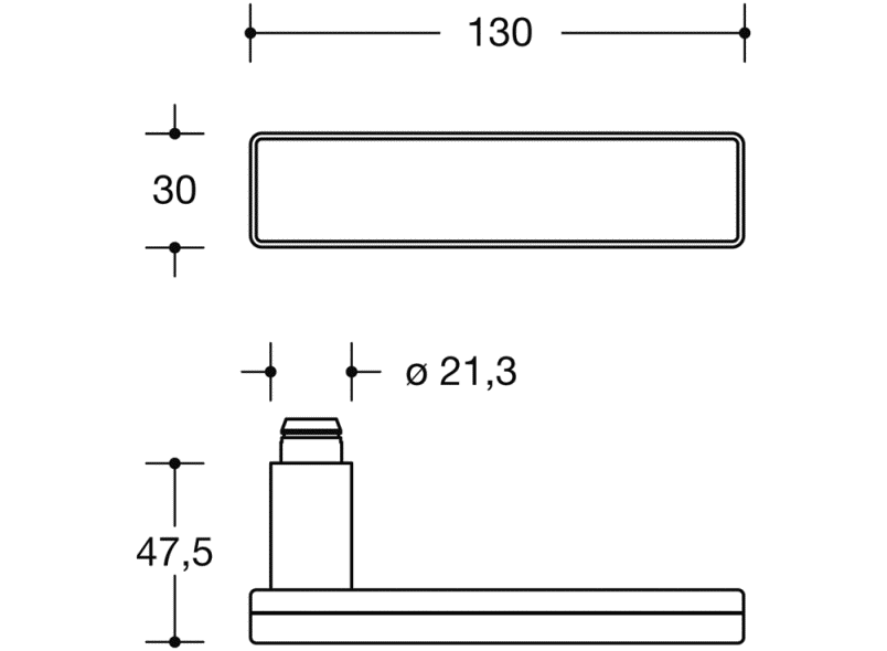 180XOH02.5A0 Свободно занятое множество HEWI Beschläge für Innentüren  - Вид №2