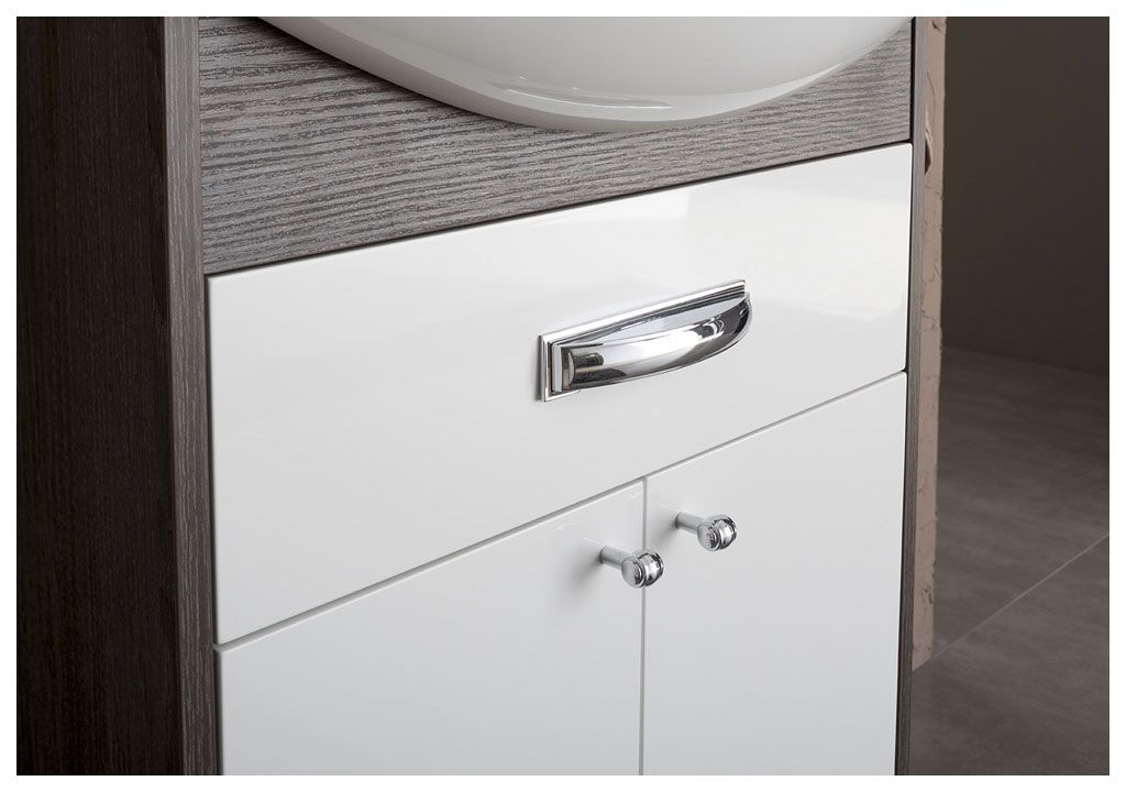 Тумба под раковину Aquanet Грейс 60 дуб кантербери/белый (1 ящик, 2 дверцы) sun-id-275350 - Вид №7