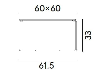 Стальной квадратный низкий журнальный столик Billiani ARCH-00108205 - Вид №5