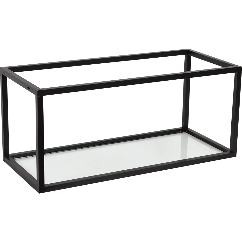 Полка-каркас для кухни 35х35х80 см, алюминий/стекло DELINIA STLM-2149857