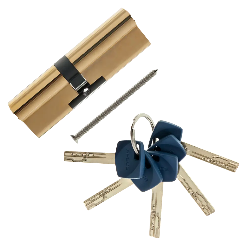 Цилиндр Apecs Premier XR-100(45/55)-G, 45x55 мм, ключ/ключ, цвет золото ЦИЛИНДР APECSXR-100(45/55)-G КЛЮЧ-КЛЮЧ STLM-2023620 - Вид №1