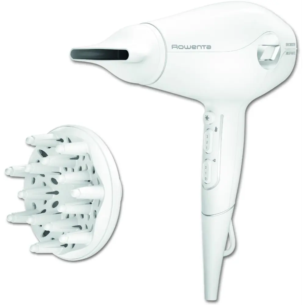 91326079 Фен для волос Rowenta Volumizer CV6130F0 белый мощность 1800 Вт STLM-0990624