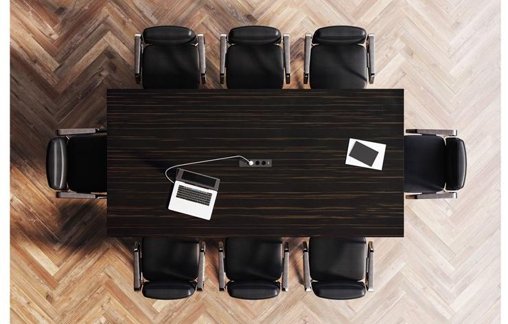 Las Mobili Прямоугольный стол для совещаний с системой управления кабелями Elite sun-id-1461939 - Вид №1