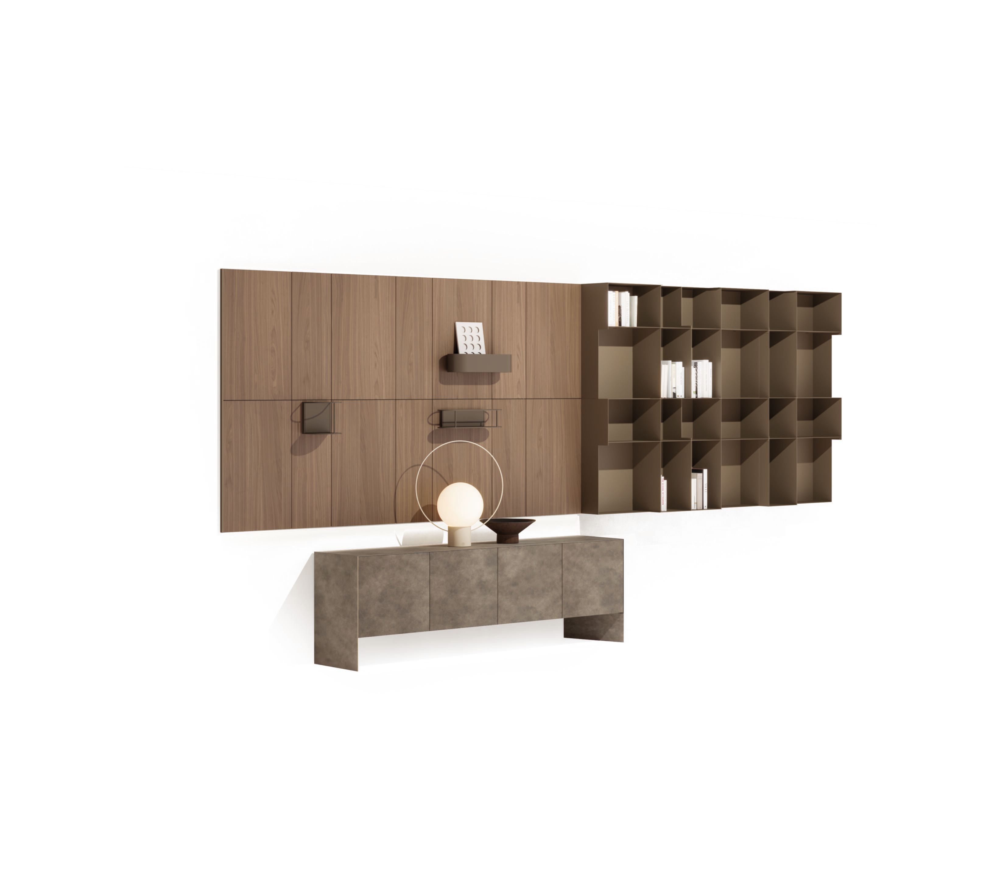 Модульный металлический книжный шкаф Ronda Design POLIS ARCH-00079988 - Вид №7