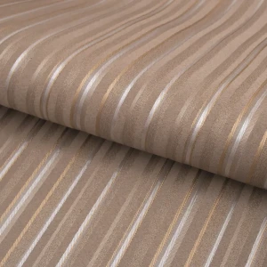 Ткань п/м Flora «Flowers stripe» 140 см цвет золотой