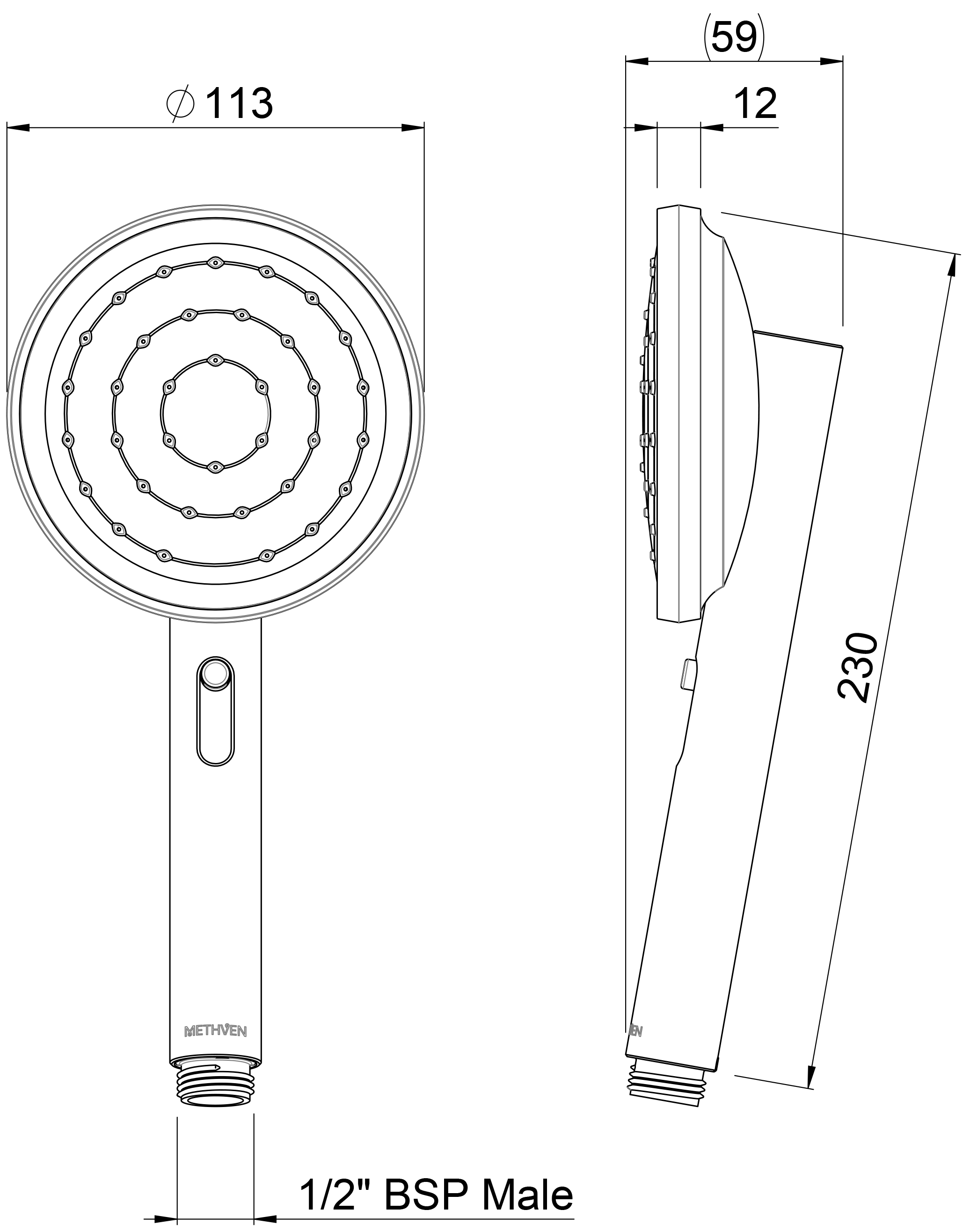 TUHSSSWH Трубка VJet Turoa Methven Белый  - Вид №1