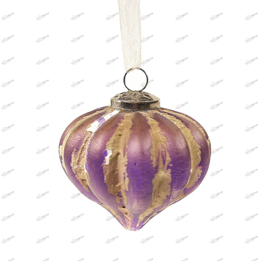 Украшение декоративное snow ball, 9х8х8 см ENJOYME  253080 Фиолетовый 