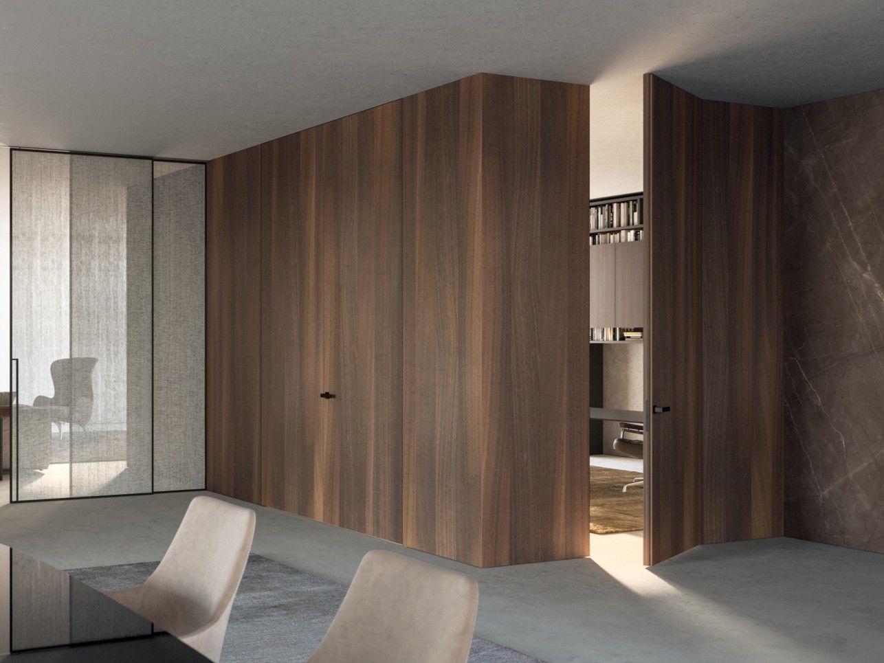 Деревянные распашные двери HenryGlass Adela ARCH-00140591