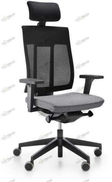 profim Кресло руководителя 5-спицевое с подголовником на колесиках Xenon net sun-id-1457779