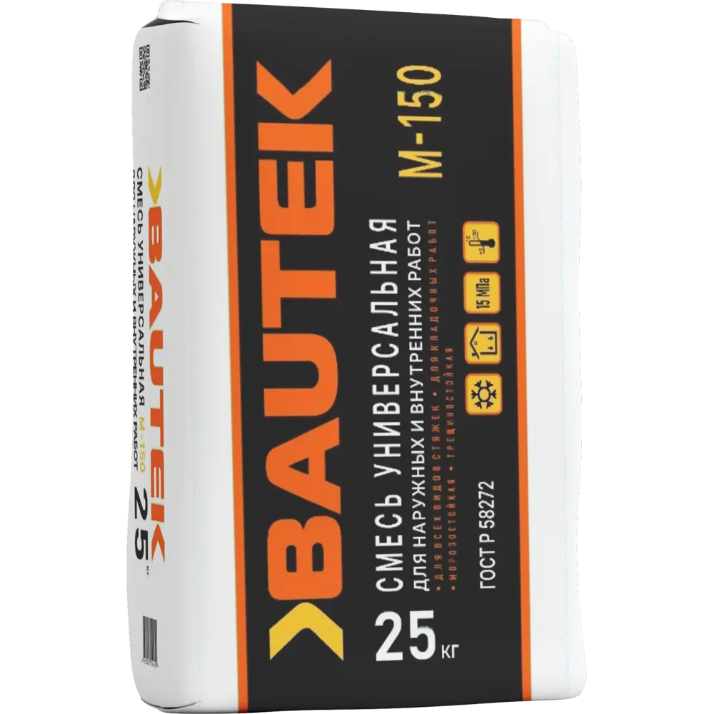 Смесь цементно-песчаная M150 (ЦПС) Bautek Универсальная 25 кг STLM-2161300