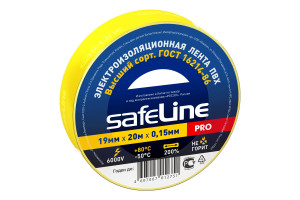 15525315 Изолента 19/20 желтый 9367 Safeline