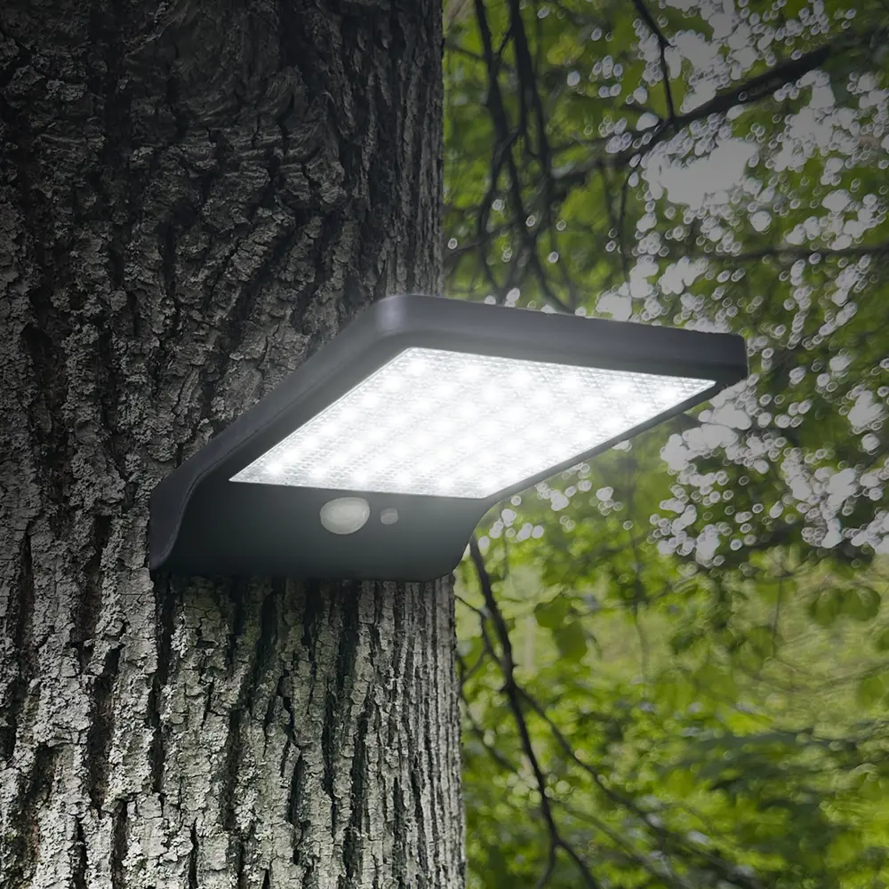 Светильник светодиодный уличный Duwi Solar LED на солнечных батареях с ДУ 10Вт 6500К 450Лм IP65 датчик движения черный 83972977 STLM-2041107 