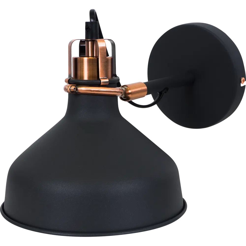 Бра Amsterdam WML-425 1xE27x40 Вт металл цвет чёрный CAMELION STLM-2072586