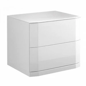 Тумбочка прикроватная белая с 2 ящиками Fiume ESF FIUME 043972 Белый
