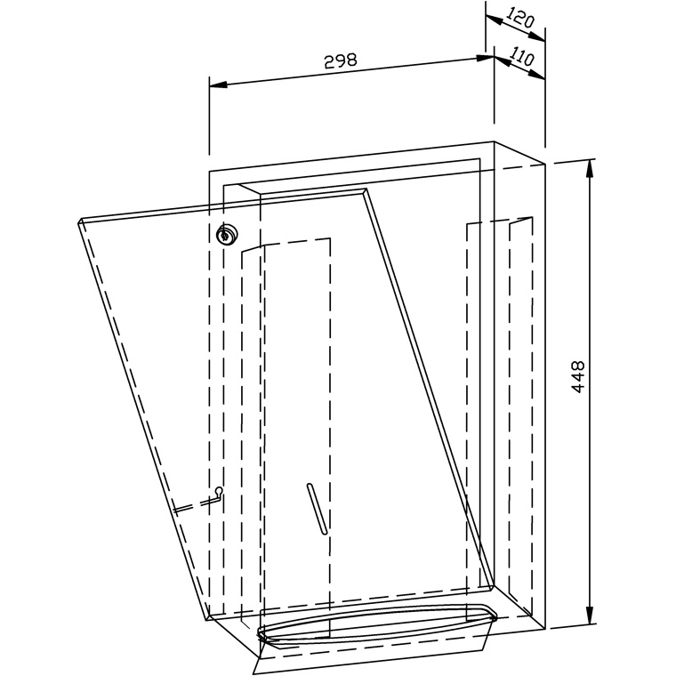 727449 Диспенсер для бумажных полотенец WP111 WAGNER_EWAR A-LINE Wagner Ewar  - Вид №1