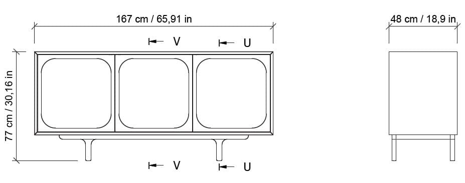 Шкаф из дерева и стекла с распашными дверями Morica Design Haute Couture ARCH-00108226 - Вид №6