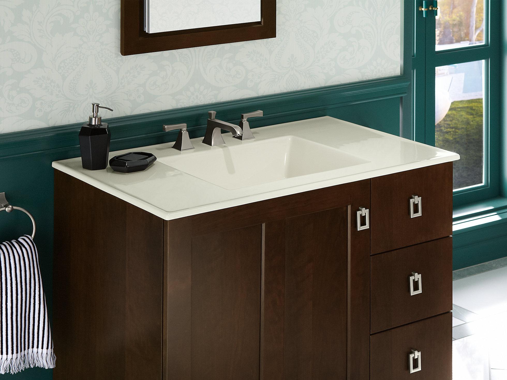 K-2781-8-G82 Накладная раковина на столешницу  прямоугольная Kohler  - Вид №4