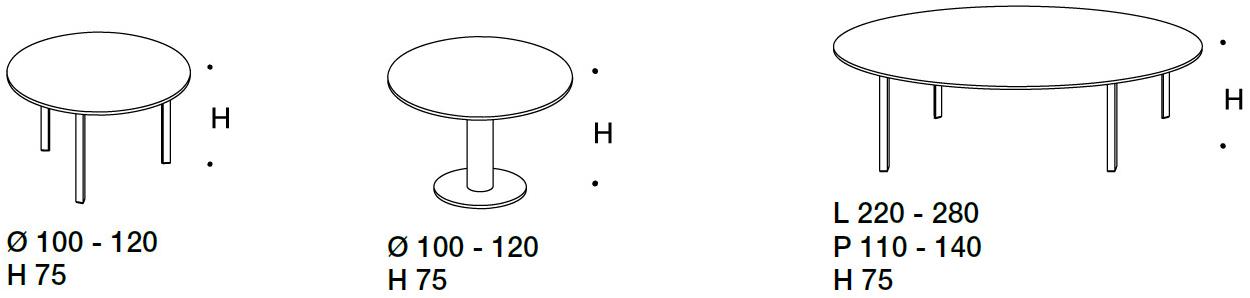 Citterio Круглый алюминиевый стол для переговоров Point sun-id-1495345 - Вид №2