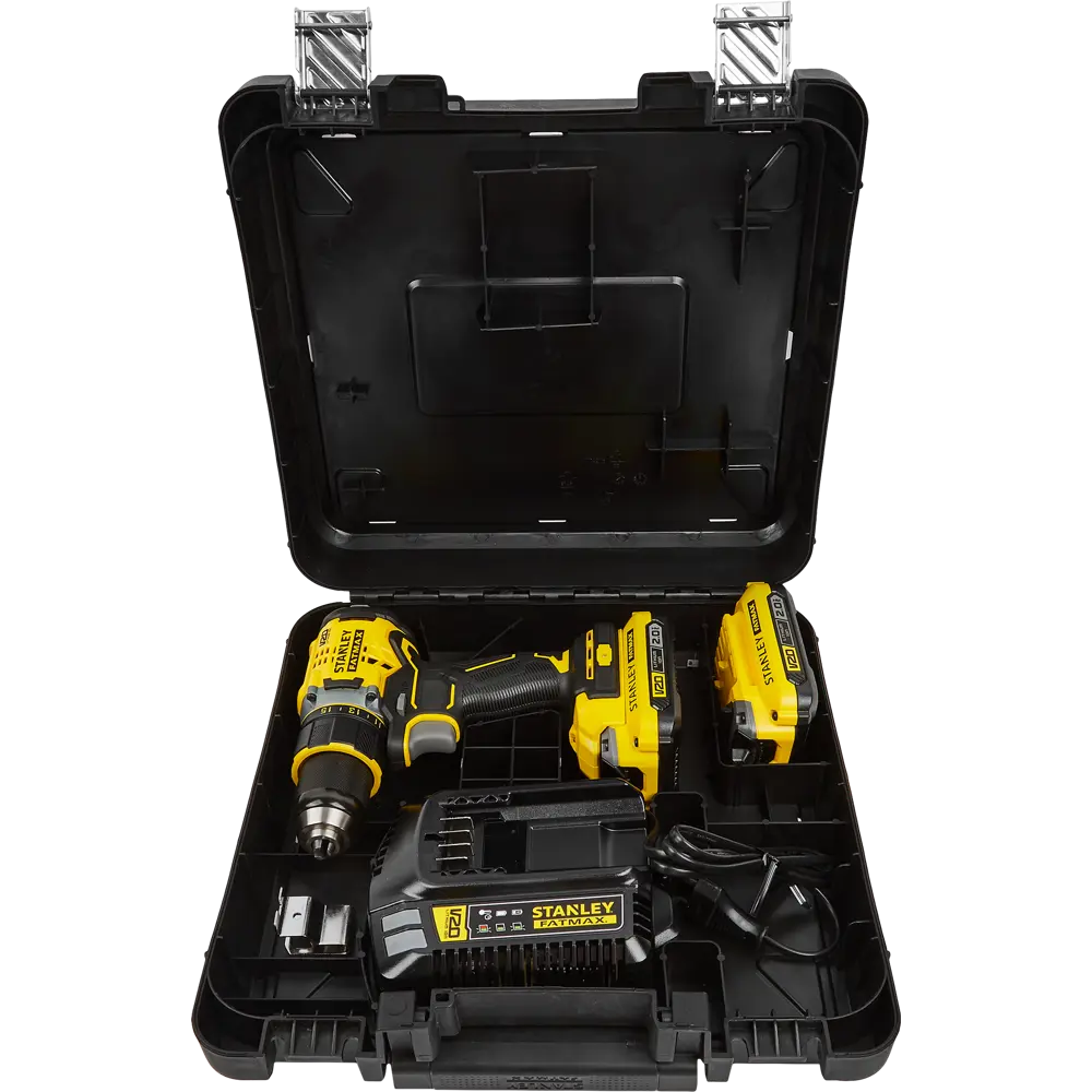 Дрель-шуруповерт аккумуляторная бесщеточная Stanley Fatmax SBD720D2K, 18 В Li-ion 2х2 Ач STLM-2161639 - Вид №5