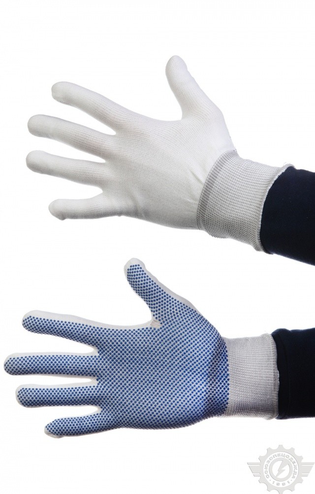 4958336 Перчатки нейлоновые с ПВХ  Средства защиты рук  размер 7 Спецодежда 
