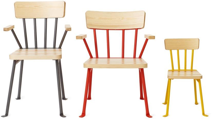 Nola Industrier Садовое кресло из стали и дерева с подлокотниками Bollnäs sun-id-1471607 - Вид №1