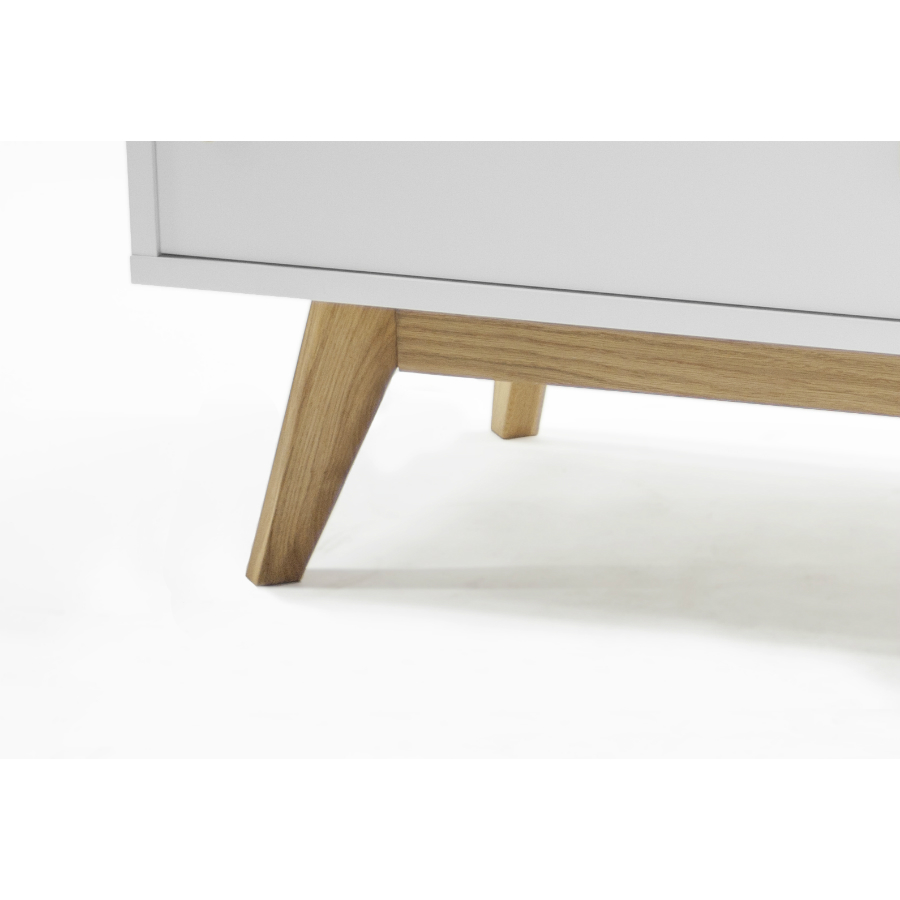 Тумба под ТВ Tenzo Bess, 50х170х43 см, дуб, белая 2162001 - Вид №5