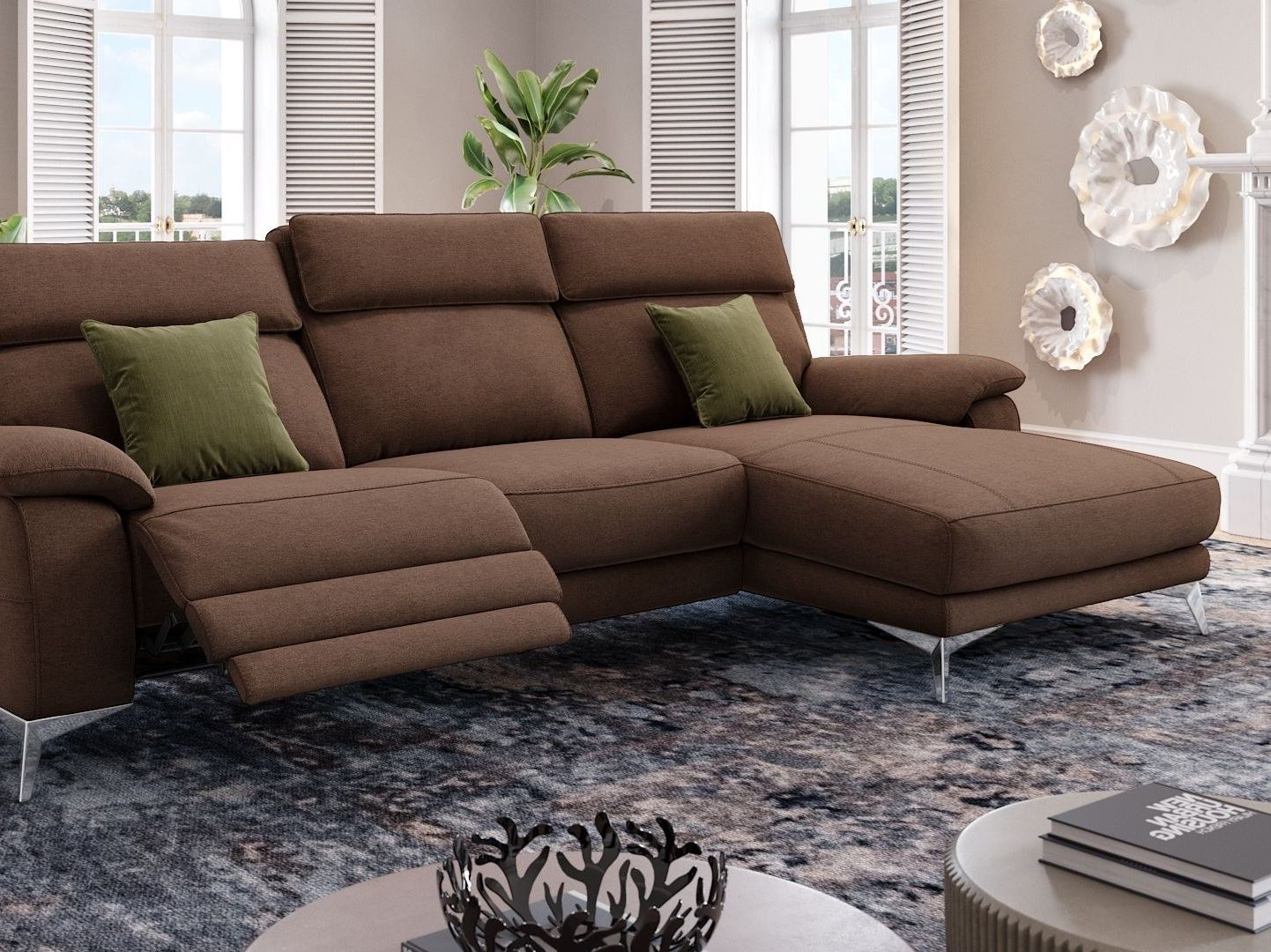 Тканевый диван с полуостровом Sofanella Aliano ARCH-00074326 - Вид №4