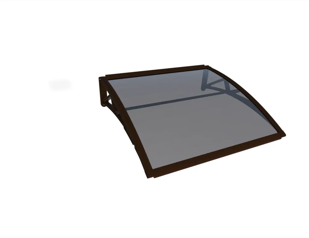 Усиленный козырек одинарный сотовый коричневый Santreyd 89320937