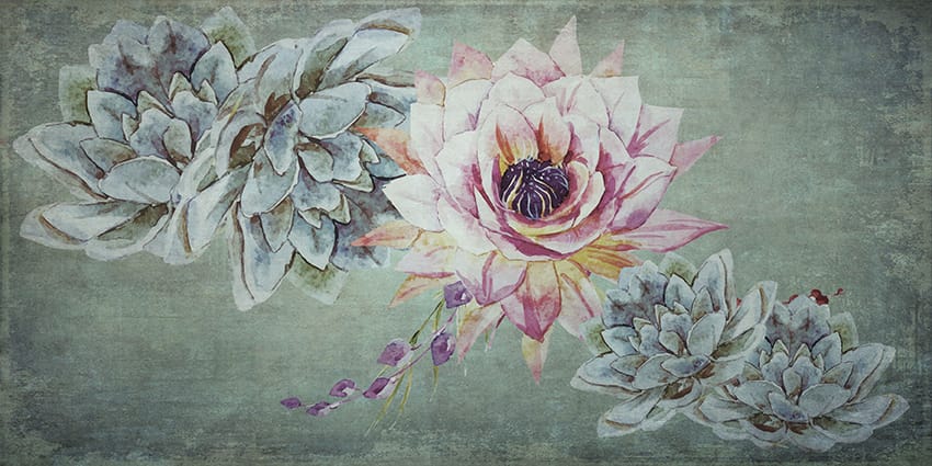 Моющиеся обои с цветочными узорами Creativespace Prêt-à-porter ARCH-00058705 - Вид №1