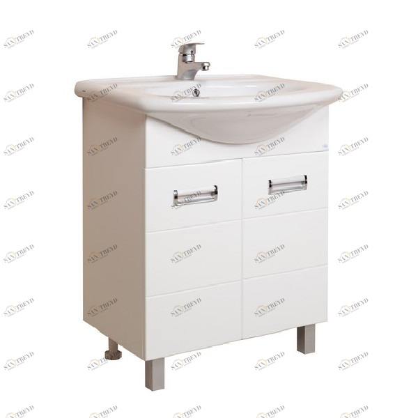 Тумба Балтика-60 прямая с раков. мебельн. Балтика-60 см MISTY 231251