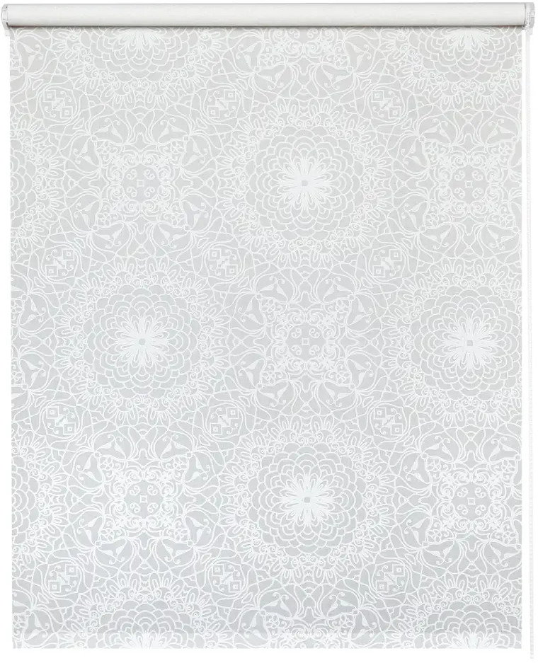MIAMOZA Рулонная штора Калейдоскоп белая 140×175 см 84589269