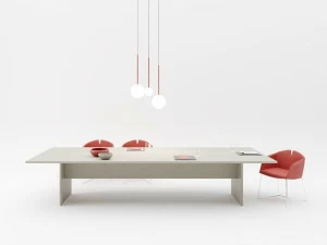 PROF Стол для переговоров из fenix-ntm® с системой управления кабелями Entry