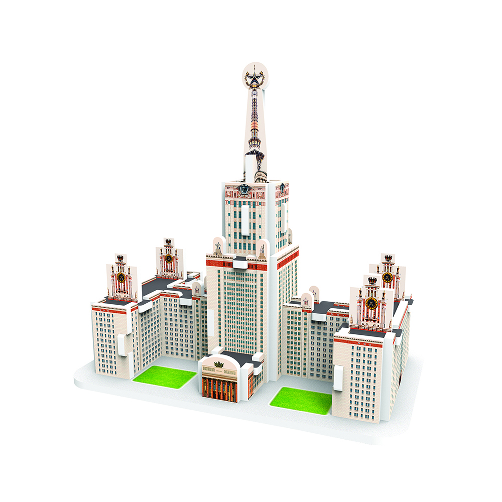 3D Пазл "Две столицы" 17035 МГУ, Москва Не в масштабе IQ 3D sun-id-2094169
