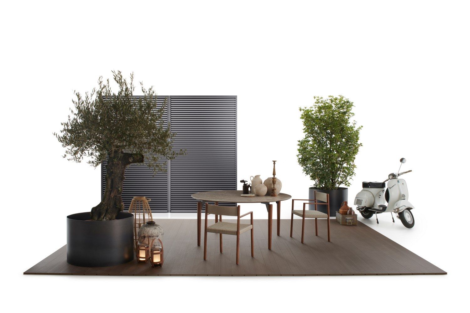 Мраморный круглый садовый стол DE PADOVA TAVOLO '95 ARCH-00105975 - Вид №1