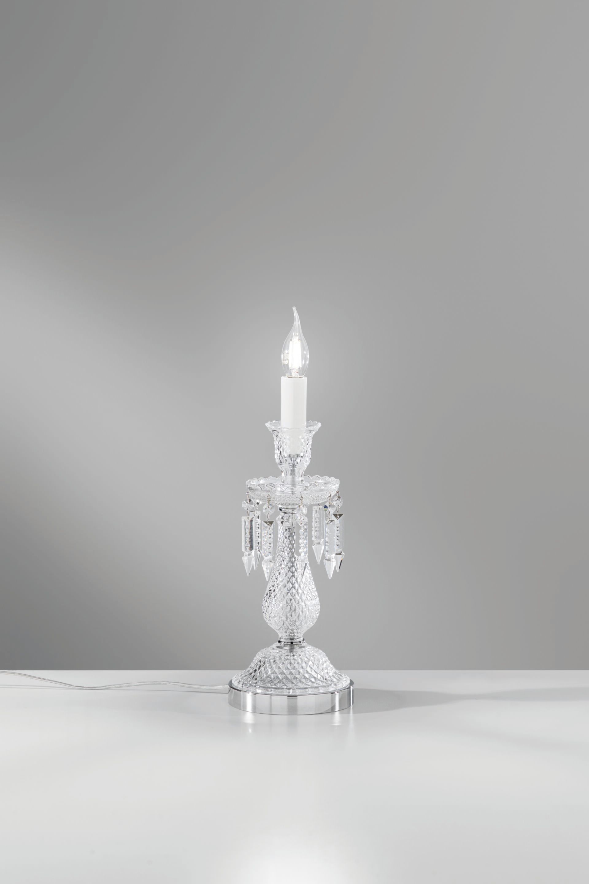 Стеклянная настольная лампа с кристаллами Fan Europe Lighting окружающий свет дизайн ARCH-00074397 - Вид №2