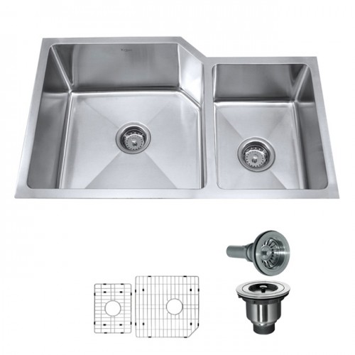 KHU123-32 Мойка кухонная прямоугольная Krausru  - Вид №10