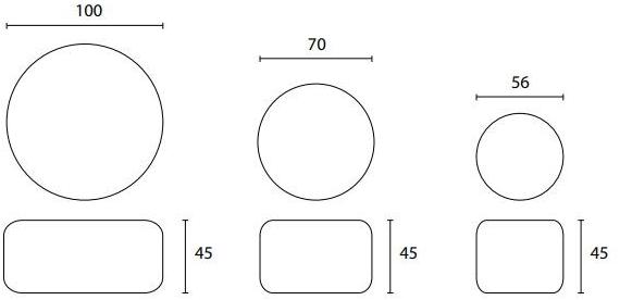 Casamania & Horm Круглый пуф с тканевой обивкой для дома или на улице sun-id-1453025 - Вид №6