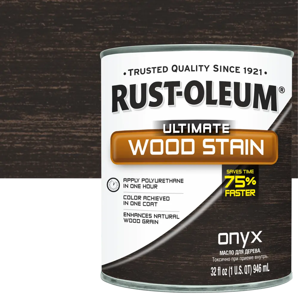 Масло тонирующее Ultimate цвет оникс 0.946 л RUST-OLEUM STLM-2071784